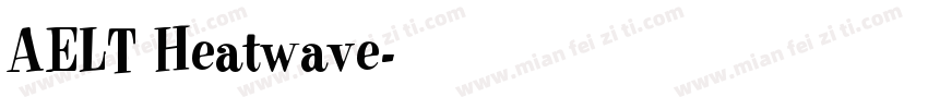 AELT Heatwave字体转换